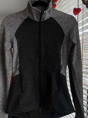 Champion Gray and Heather Gray Full-Zip Athletic Jacket